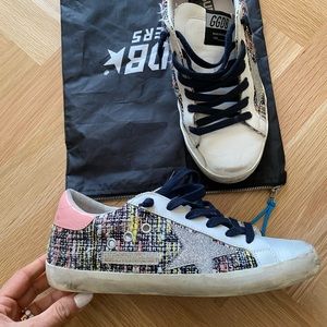 Superstar Boucle Lace-Up Sneakers